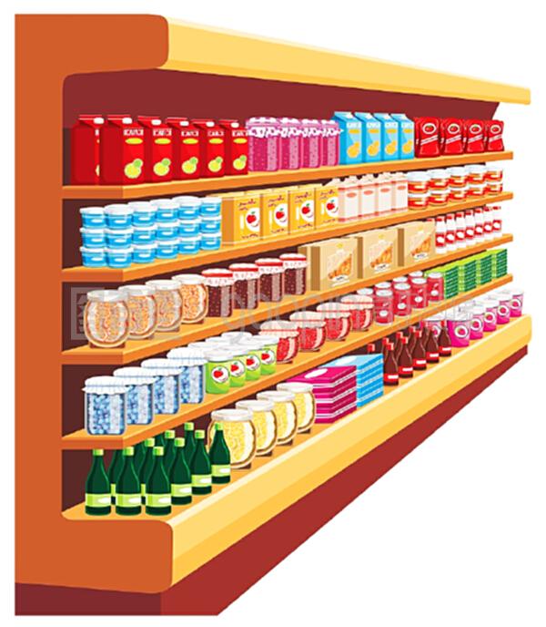 超級市場中的食品銷售 便捷與多樣化的消費體驗